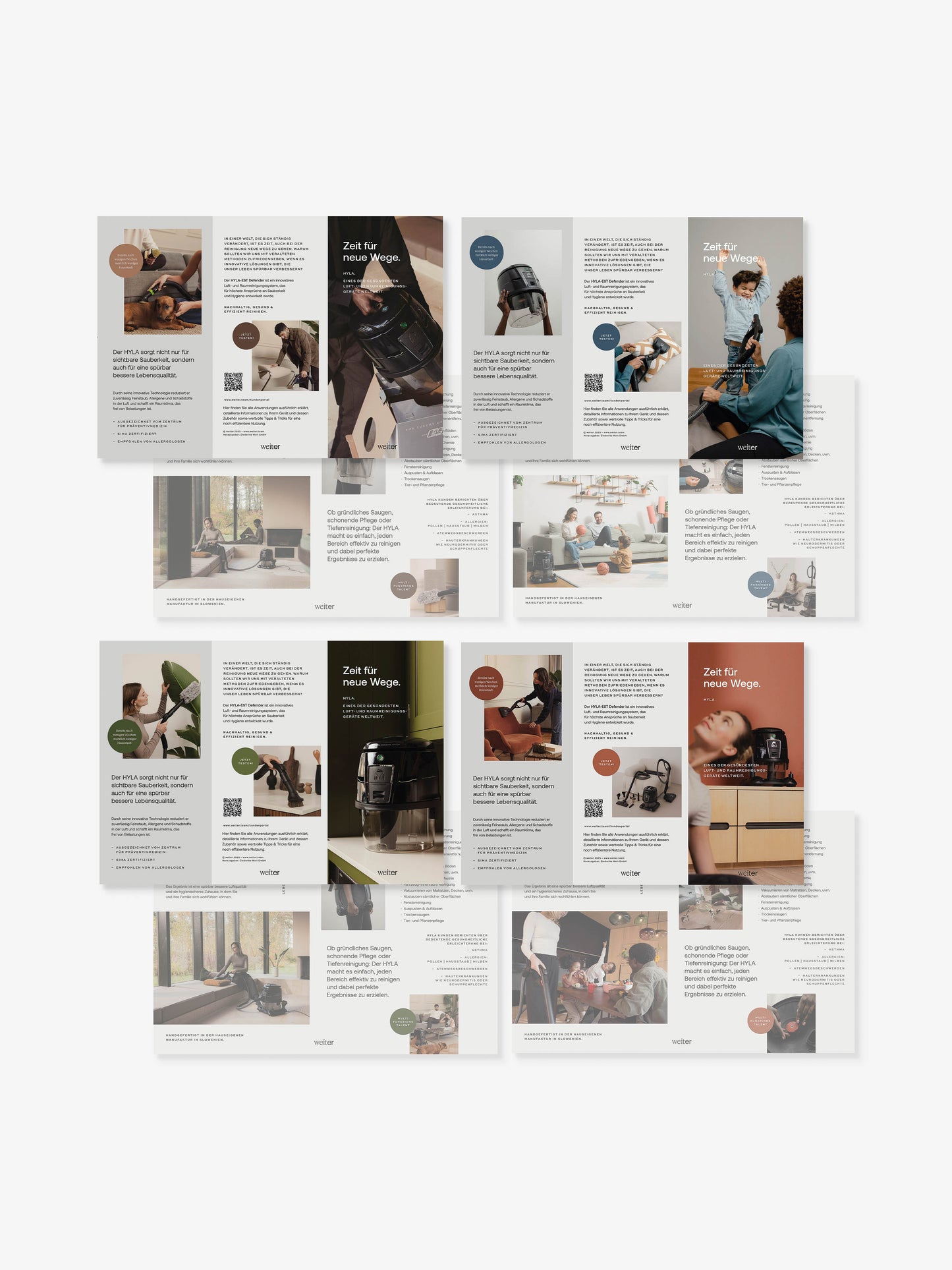 Wickelfalz Flyer - brown